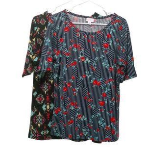 2x LuLaRoe Gigi Shirt Bundle Floral & Western Print Size XL